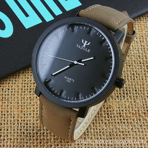 2021 YAZOLE 320 Hot Sell Couple Watch Practical Luminous Hands Clock Simple Fashion Leisure Quartz Wristwatch for Lovers Gifts